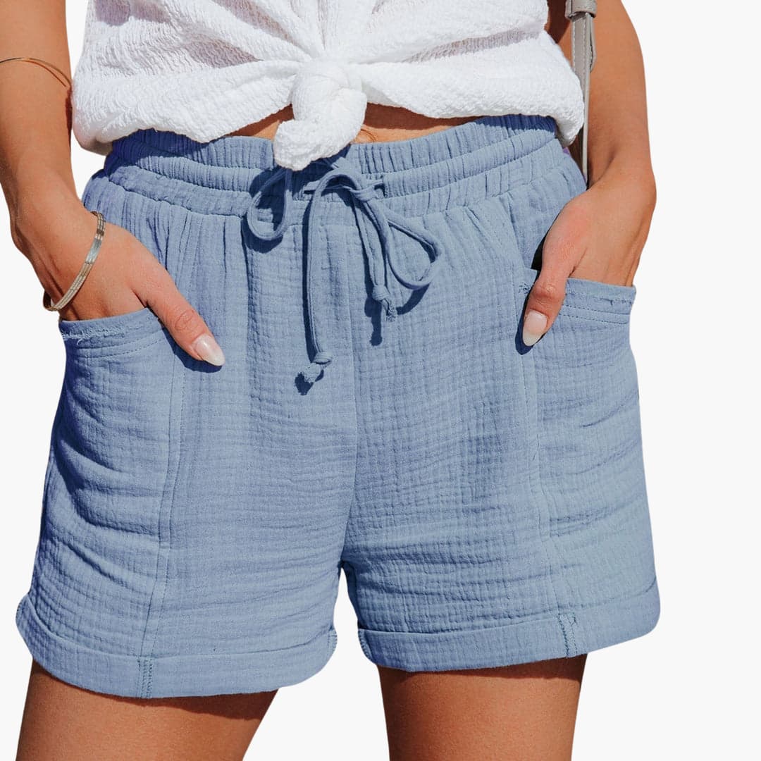 Emma - Shorts informales con cordón elegante