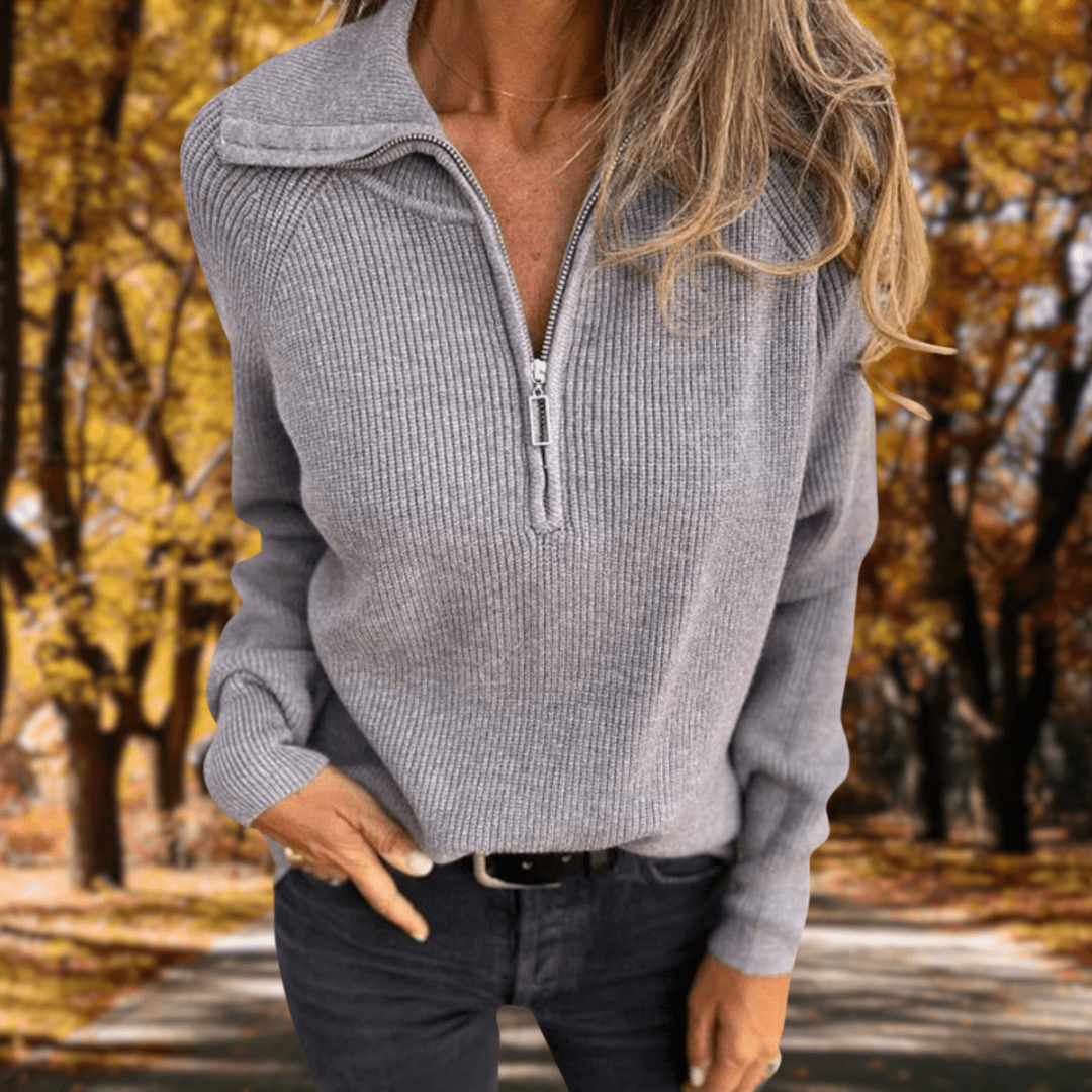 ADELA | PULL EN MAILLE INTEMPOREL AVEC COUVERTURE ABDOMINALE