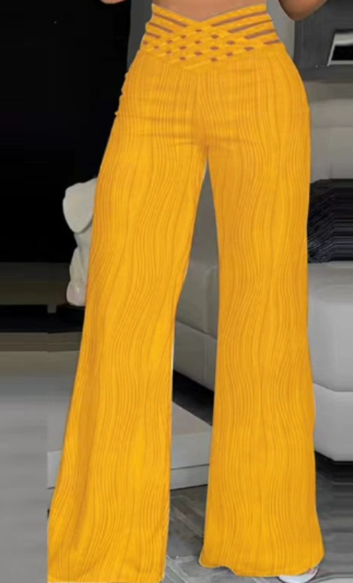 Emma - Pantalones de cintura alta cruzados