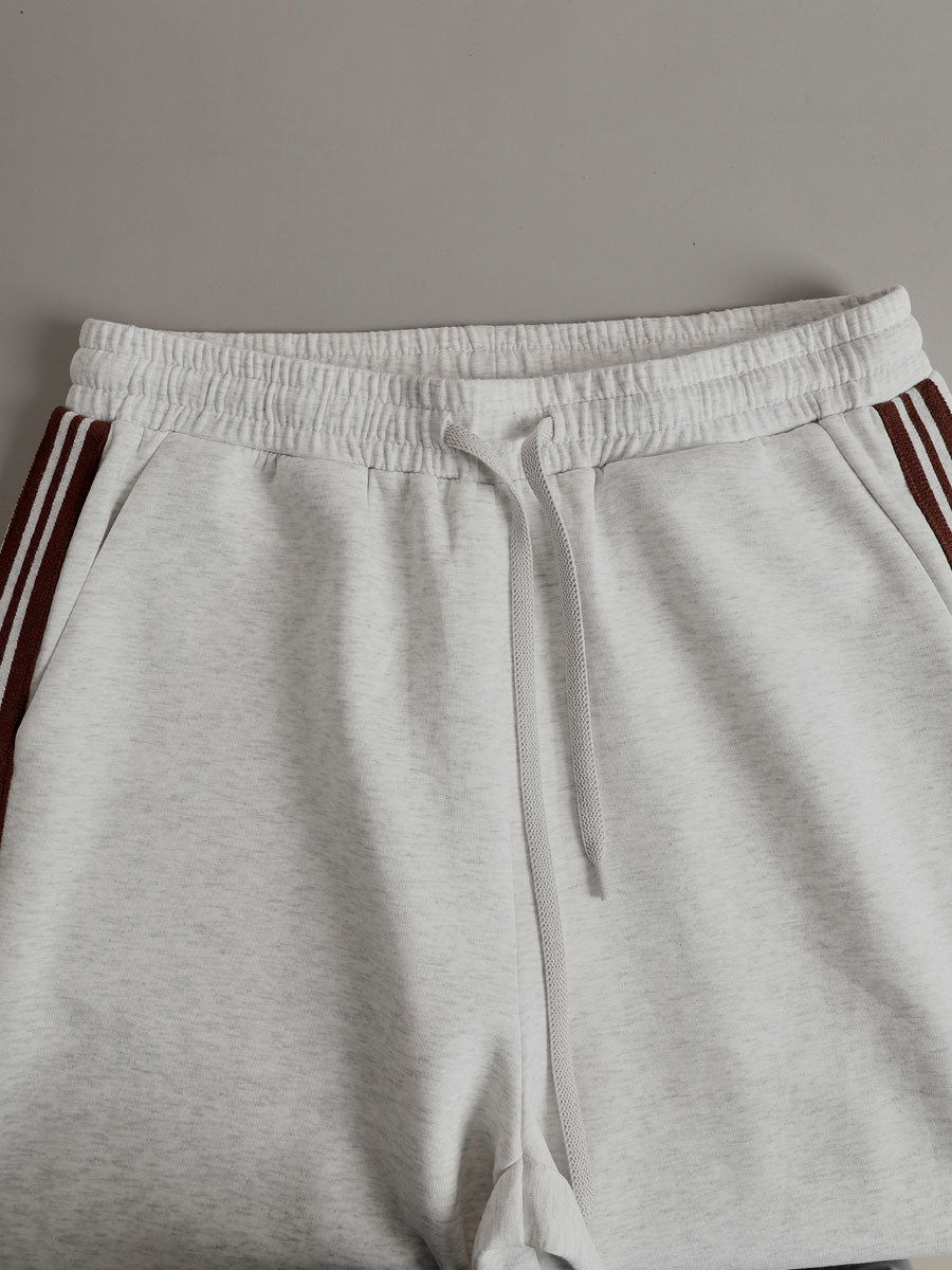 Priscilla - Ensemble de sport élégant avec sweat à capuche demi-zip