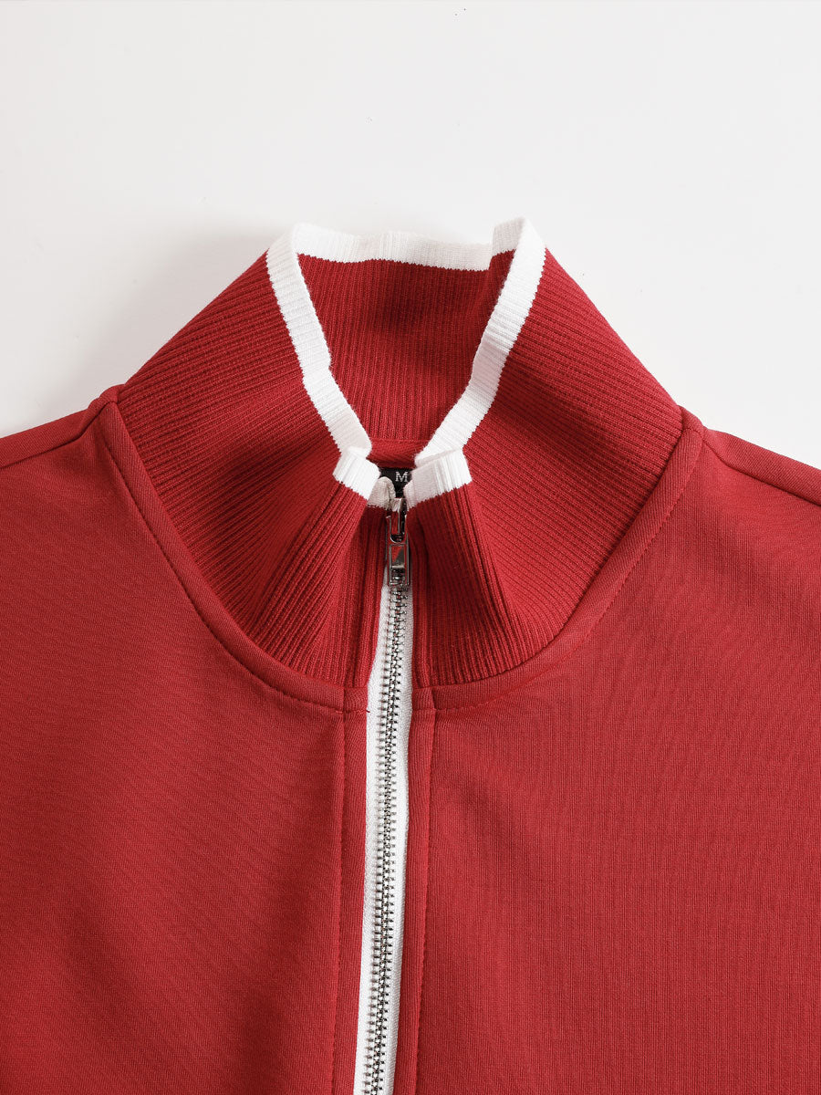 Priscilla - Ensemble de sport élégant avec sweat à capuche demi-zip
