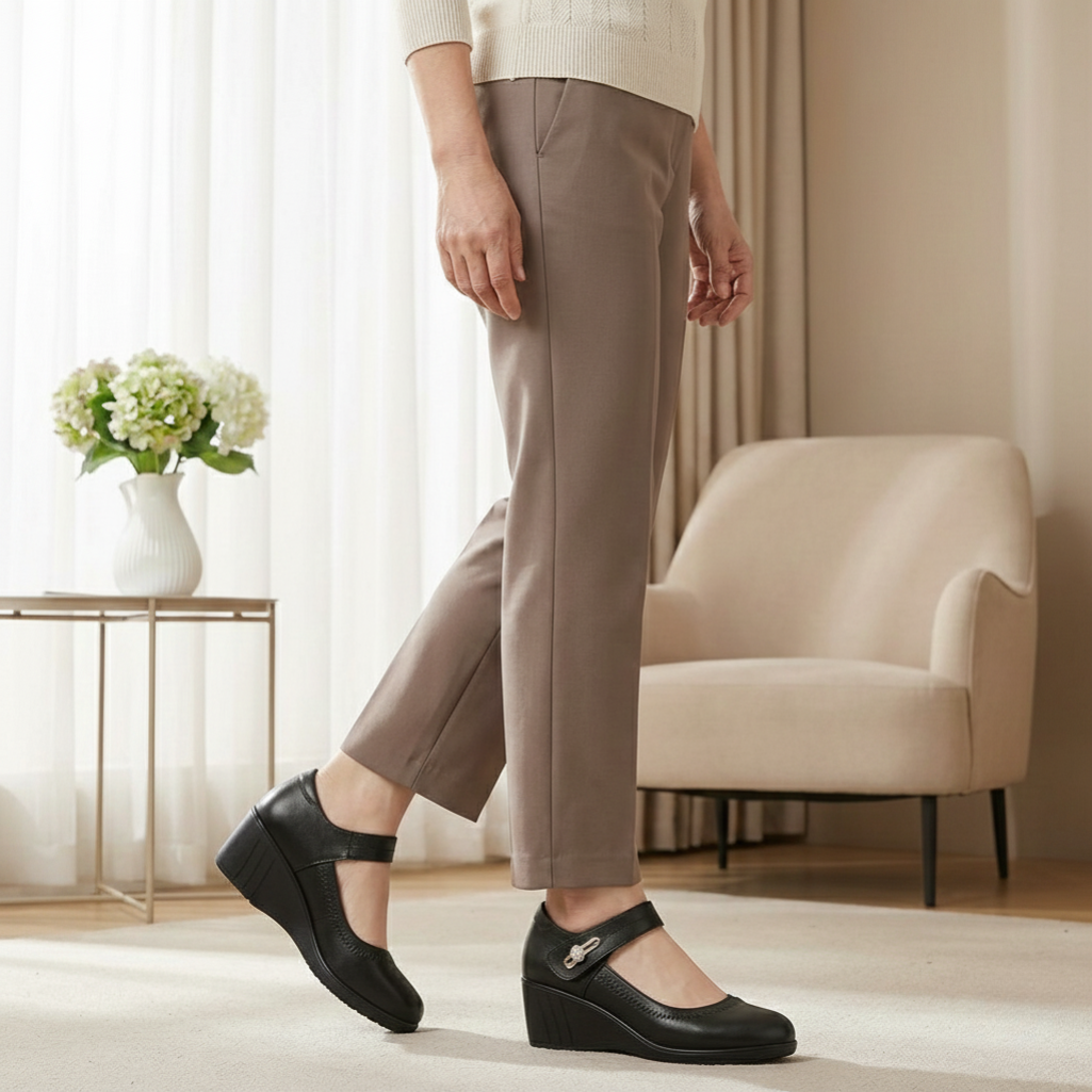 LYDIA -  Elegantes zapatos cómodos de tacón medio