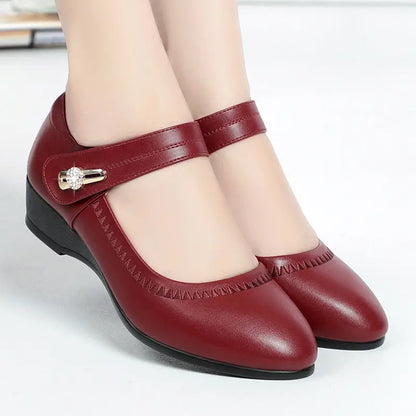 LYDIA -  Elegantes zapatos cómodos de tacón medio
