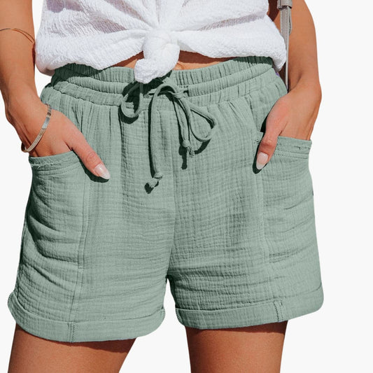 Emma - Shorts informales con cordón elegante