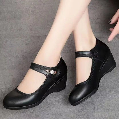 LYDIA -  Elegantes zapatos cómodos de tacón medio
