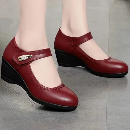 LYDIA -  Elegantes zapatos cómodos de tacón medio