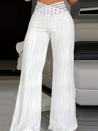 Emma - Pantalones de cintura alta cruzados