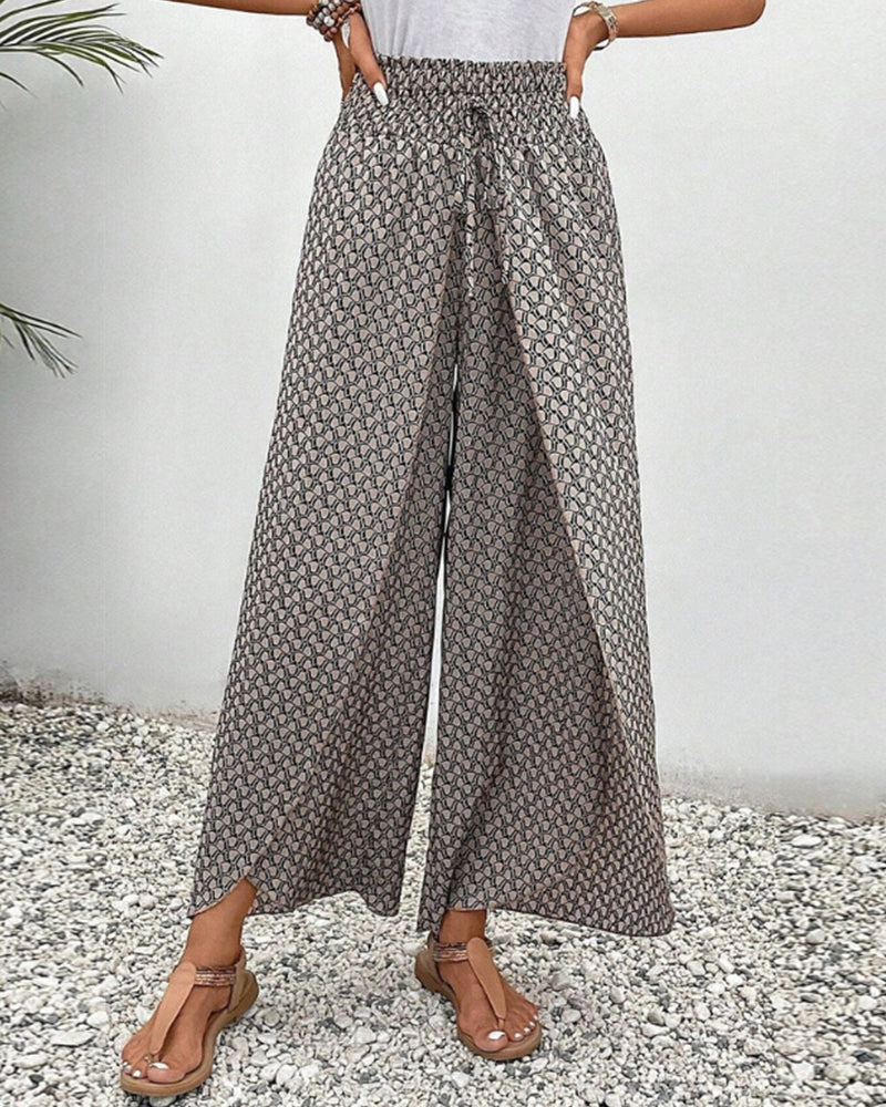 LUNARA - PANTALONES DE PIERNA ANCHA PARA MUJER
