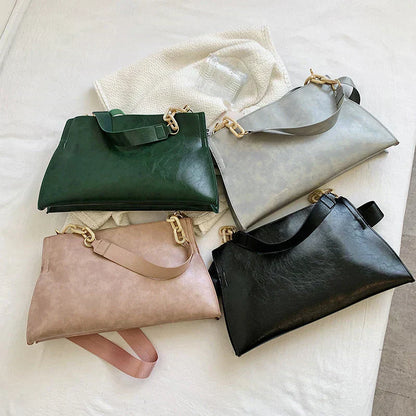Sac à bandoulière en cuir souple et élégant - Grande capacité et à la mode