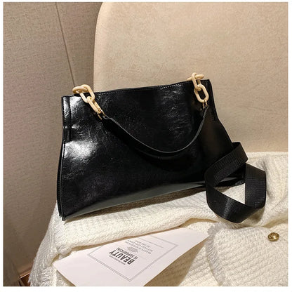 Sac à bandoulière en cuir souple et élégant - Grande capacité et à la mode
