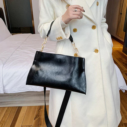 Sac à bandoulière en cuir souple et élégant - Grande capacité et à la mode