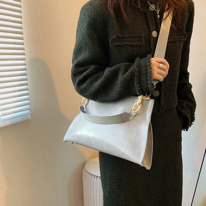 Sac à bandoulière en cuir souple et élégant - Grande capacité et à la mode