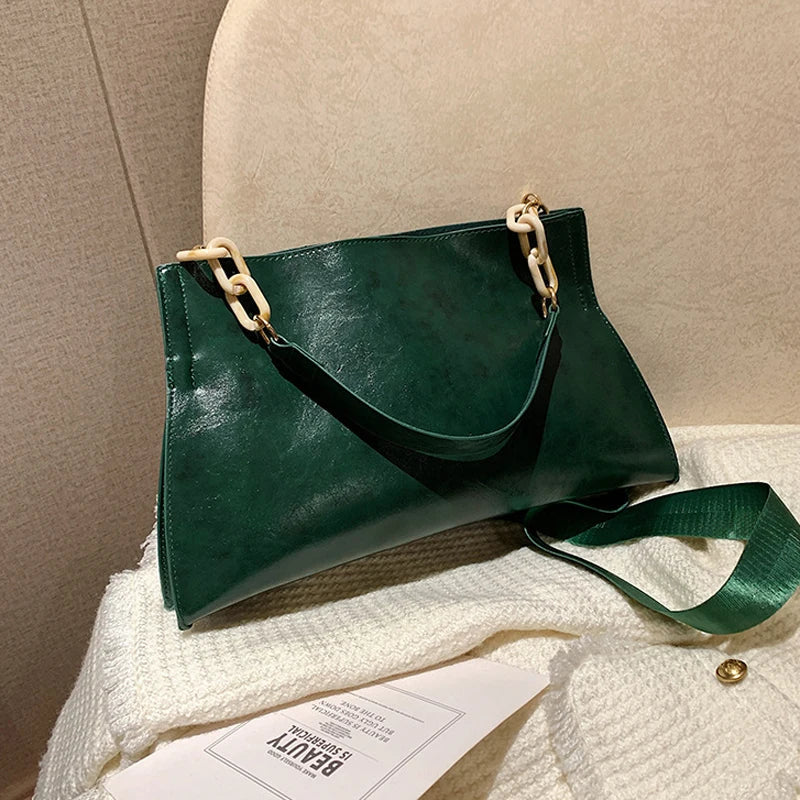 Sac à bandoulière en cuir souple et élégant - Grande capacité et à la mode