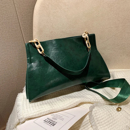Sac à bandoulière en cuir souple et élégant - Grande capacité et à la mode