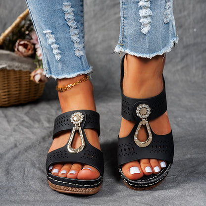 Isabella - Sandales orthopédiques confortables à talons hauts