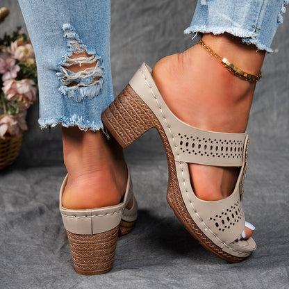 Isabella - Sandales orthopédiques confortables à talons hauts