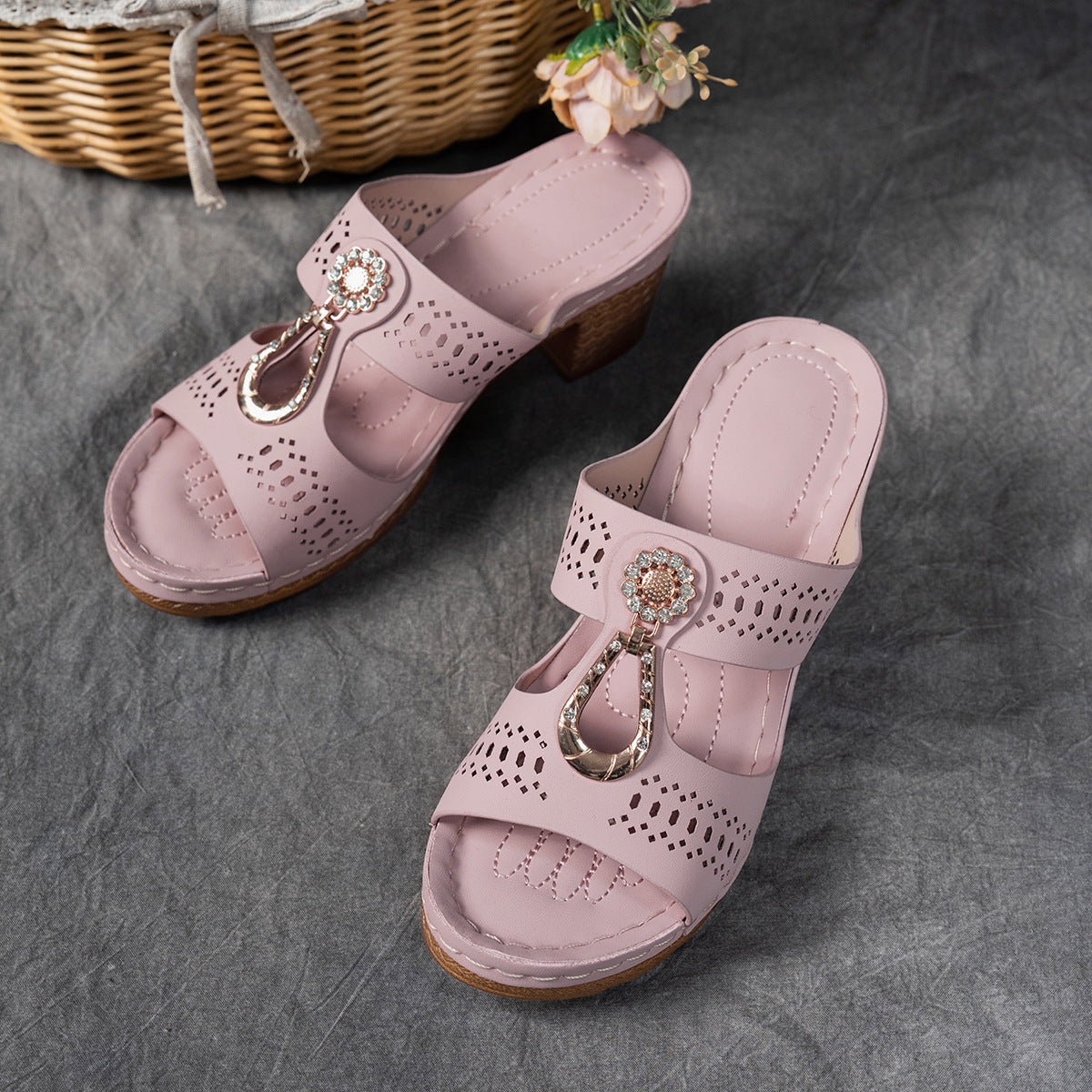 Isabella - Sandales orthopédiques confortables à talons hauts