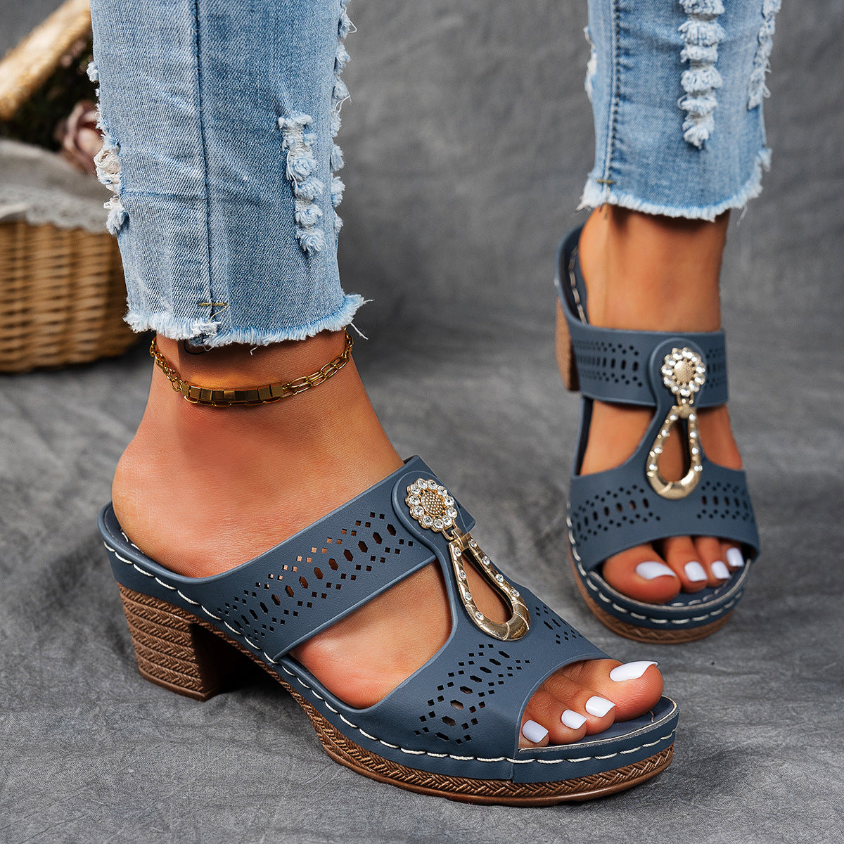 Isabella - Sandales orthopédiques confortables à talons hauts