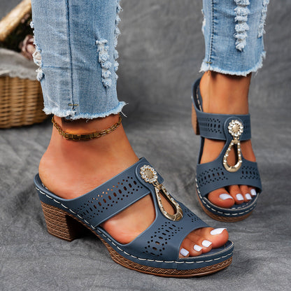 Isabella - Sandales orthopédiques confortables à talons hauts