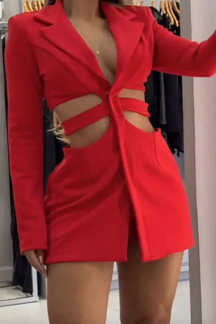 Megan - Robe blazer sculpturale