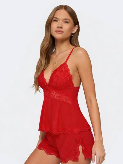 Midnight Kiss - Ensemble de pyjama en dentelle