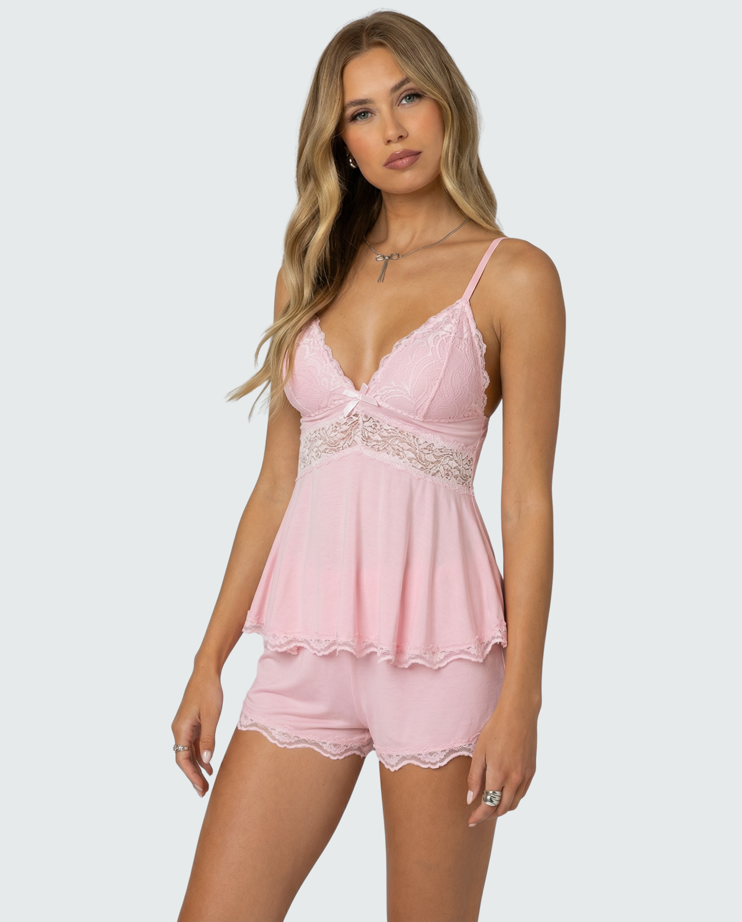 Midnight Kiss - Ensemble de pyjama en dentelle