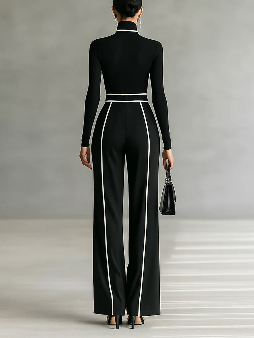 Vera - Élégant ensemble avec détails contrastés