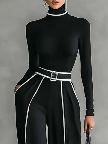 Vera - Élégant ensemble avec détails contrastés