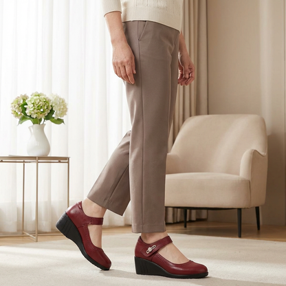 LYDIA -  Elegantes zapatos cómodos de tacón medio