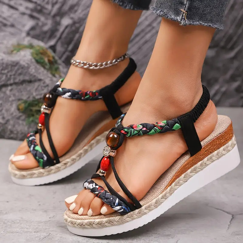Sanne - Sandalias cómodas con tacón bajo para cada ocasión veraniega
