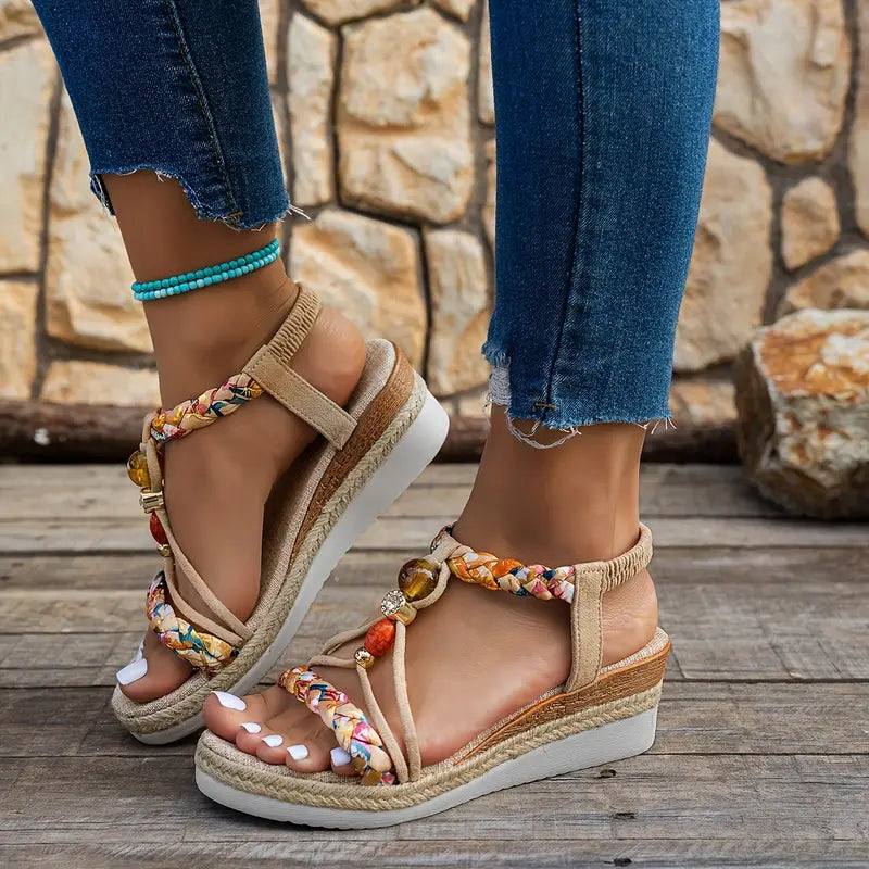 Sanne - Sandalias cómodas con tacón bajo para cada ocasión veraniega
