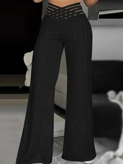 Emma - Pantalones de cintura alta cruzados