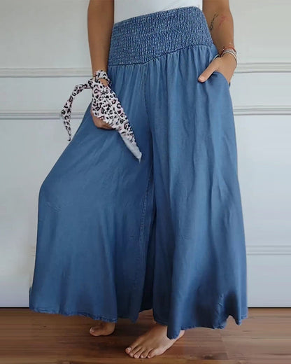 Jasper - Pantalones de cintura alta con elástico
