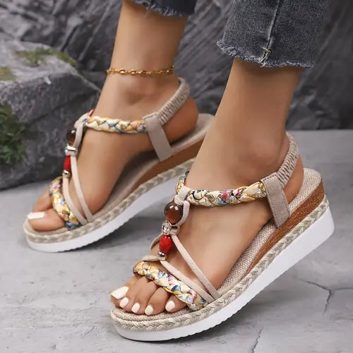 Sanne - Sandalias cómodas con tacón bajo para cada ocasión veraniega