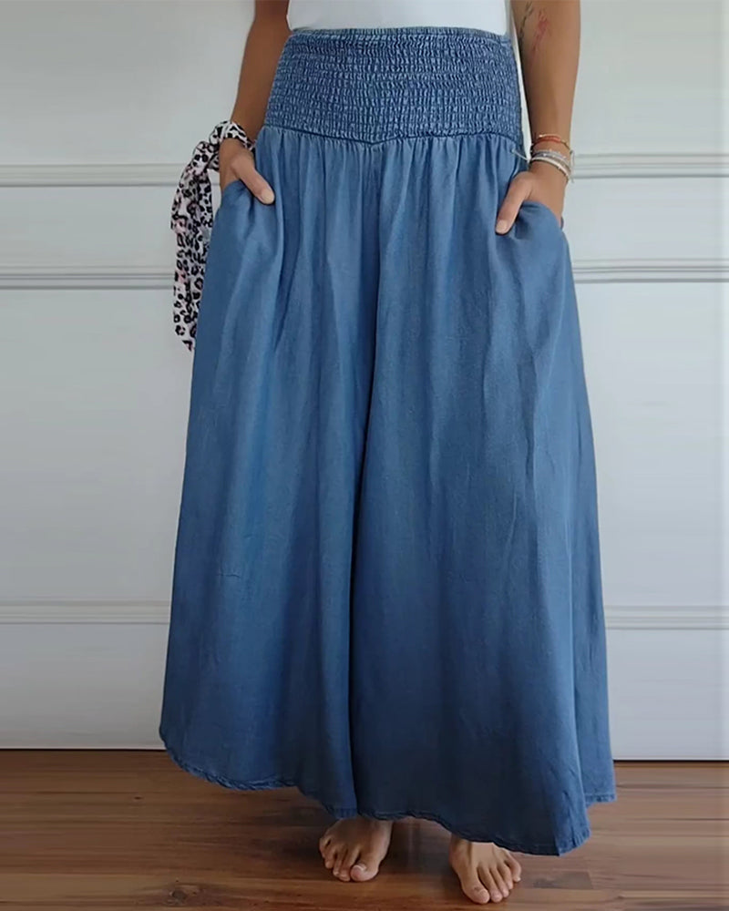 Jasper - Pantalones de cintura alta con elástico