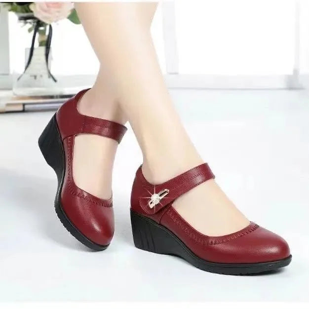 LYDIA -  Elegantes zapatos cómodos de tacón medio