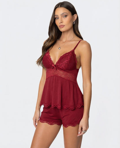 Midnight Kiss - Ensemble de pyjama en dentelle