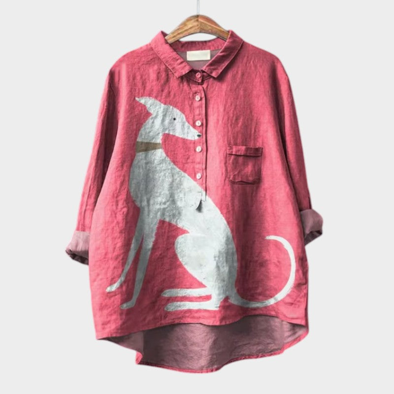 Palmira - Chemise en lin intemporelle à imprimé