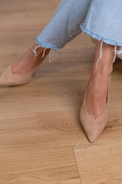Marlena - Escarpins bas nude