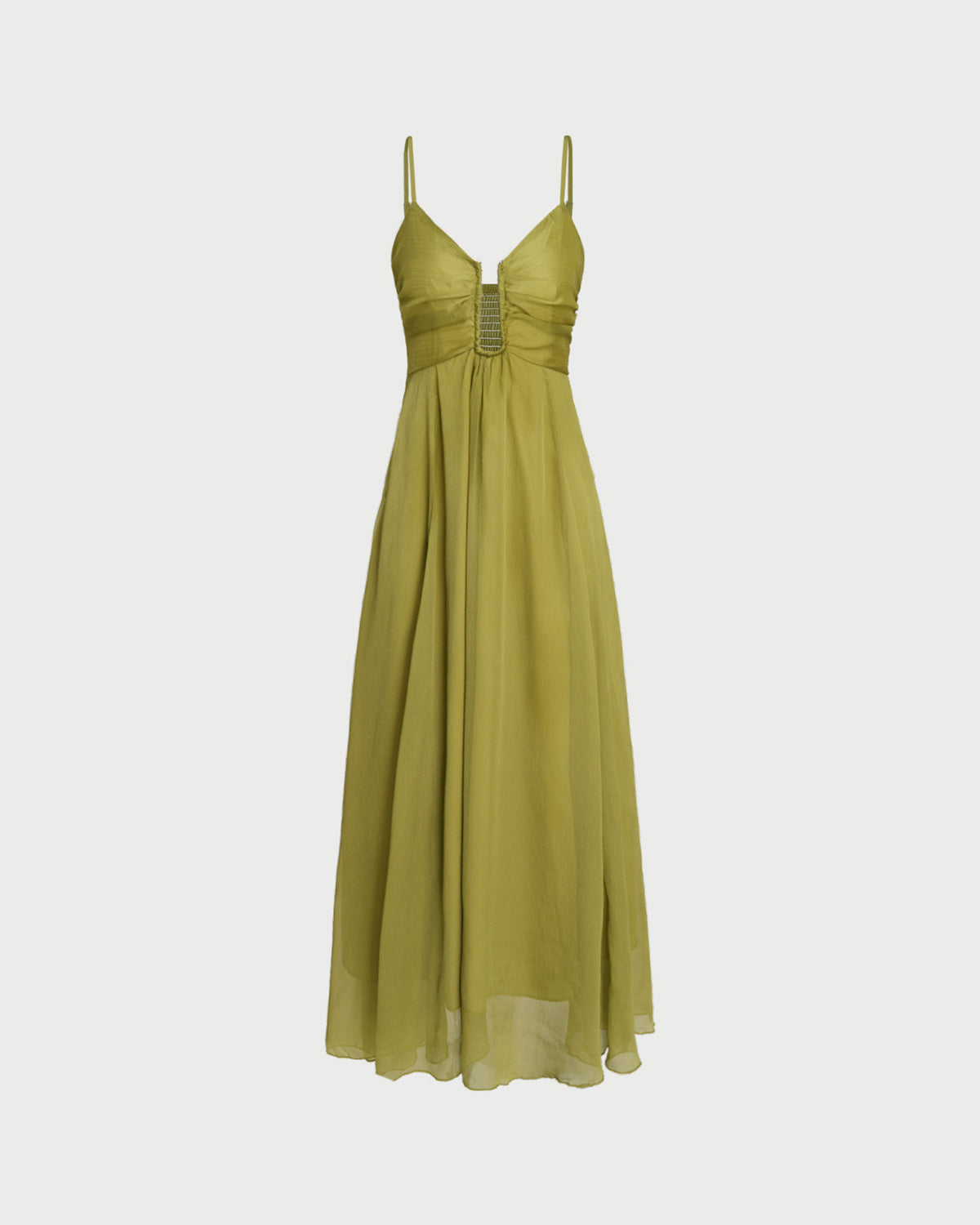 Loren - Vestido largo verde